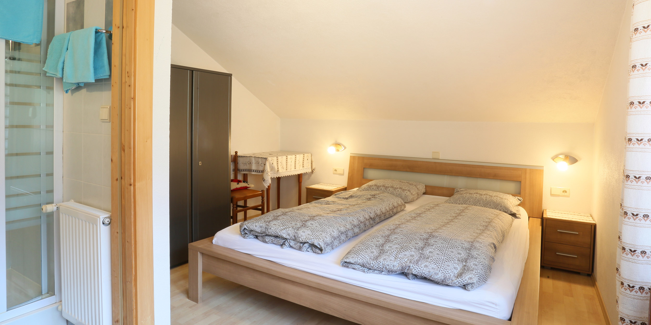 Unterkunft im gemütlichen Doppelbettzimmer